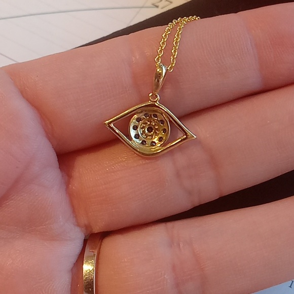 Effy 14k evil eye gold necklace - Picture 4 of 4
